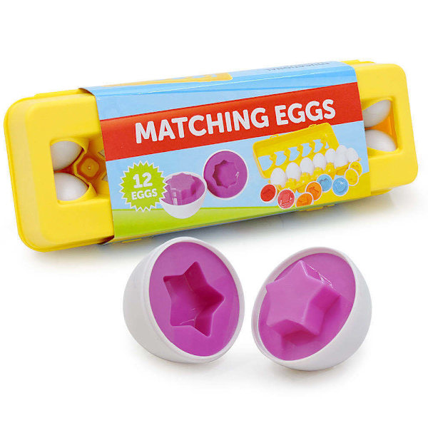 Färg & Former Matchande Ägg Leksak - Form Sortering & Färgigenkänning