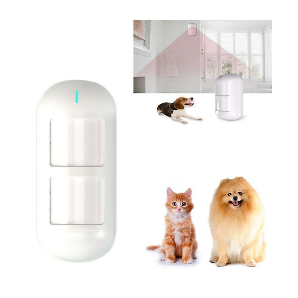 wifi Anti-pet rörelsesensor trådlös uppfart larm dubbla infraröd