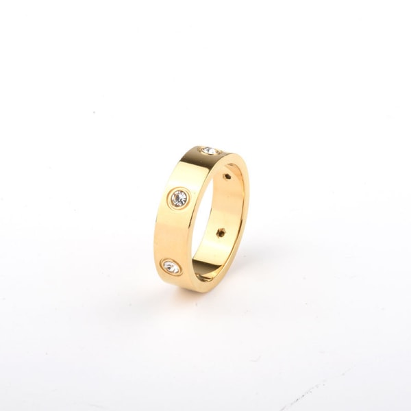 Mode Klassisk Titan Stål Ladies Stacking Ring Bästa Valentin