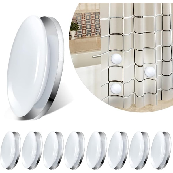 Suojaa verhot painoilla, 4 paria magneettisia verhon painoja,