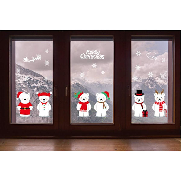 Jul Fönsterdekaler Jul Dekorationer DIY Fönster