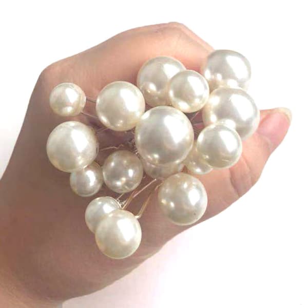 Bryllup Sølv Brude Hårnåle Perle Brude Hår Tilbehør til