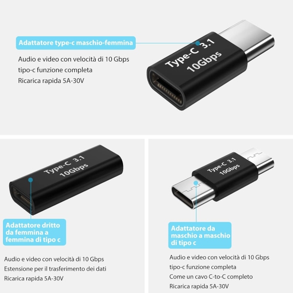 USB C to USB 3.1 C Male to USB C Male to USB C Male to USB C Fema