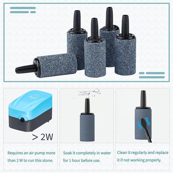 Akvarie 1\" Luftsten Cylinder Boble Diffuser Udløsningsværktøj til N