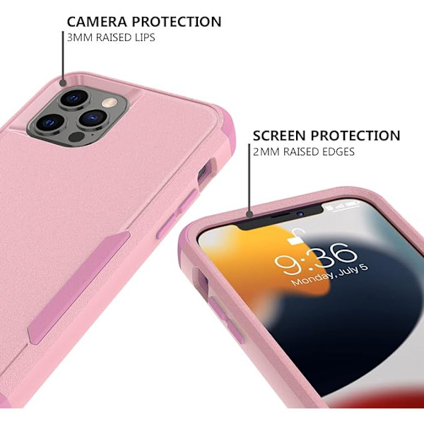 Etui designet til iPhone 13 Pro Max, Heavy Duty Shockproof Protec