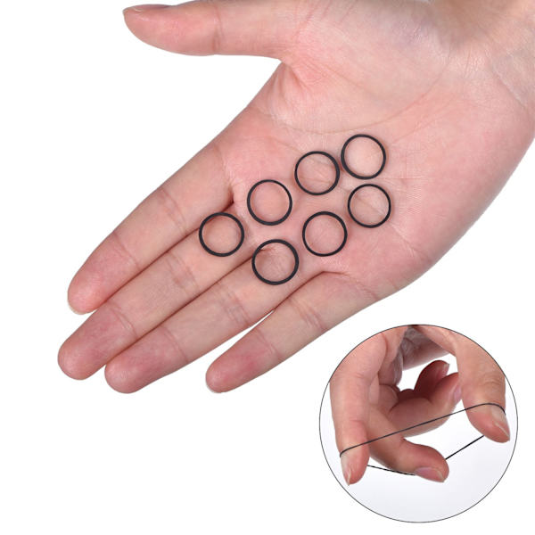 1000 Mini Gummibånd Myke Elastiske Bånd for Barn Hår Fletter Hai