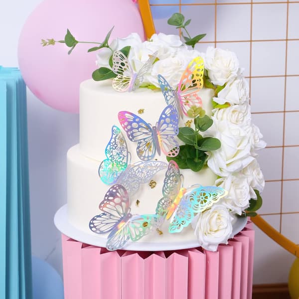 3D Butterfly Wall Decorations 72 Pieces, Butterfly Decoration Bir