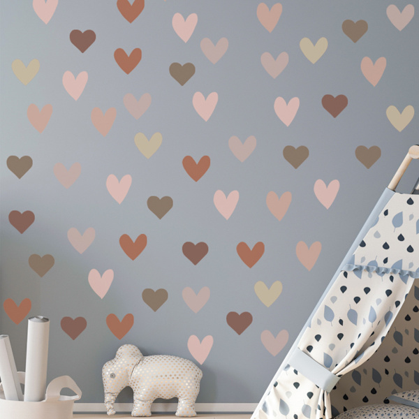 Väggdekaler Hjärtdekaler Väggdekor för sovrum Vardagsrum DIY