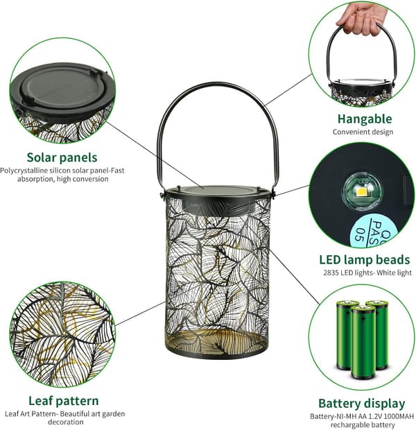 2 kpl LED-aurinkolyhty ulkoaurinkolyhty vedenpitävä