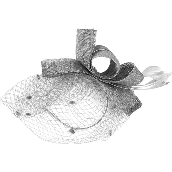 Retro Fascinator med slør Kvinner Fascinator Liten Fest Hodeplagg Cerem