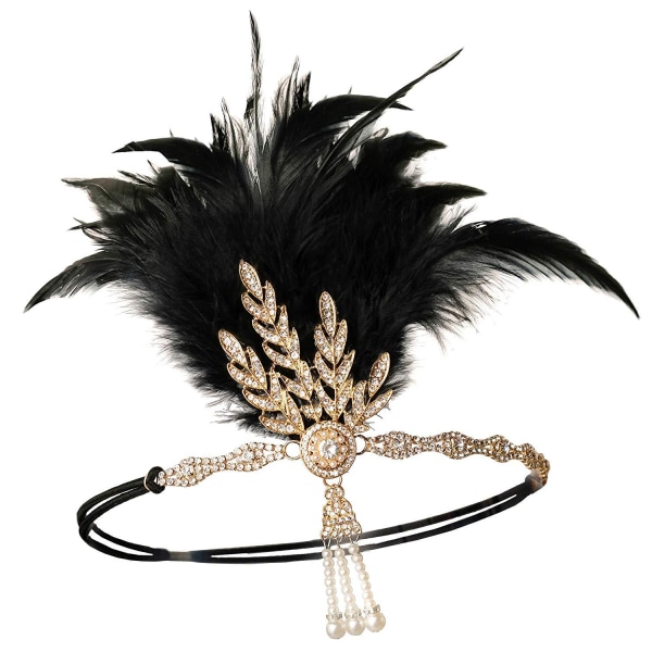 Feather Headband Year of Gatsby Crown Feather Accessories Gatsby