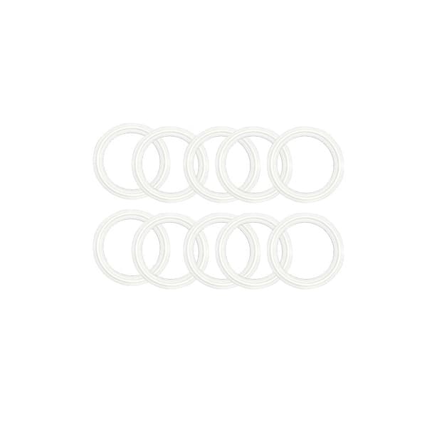 Universal tilbehør 10 Plast ringe diameter 25 Hvid