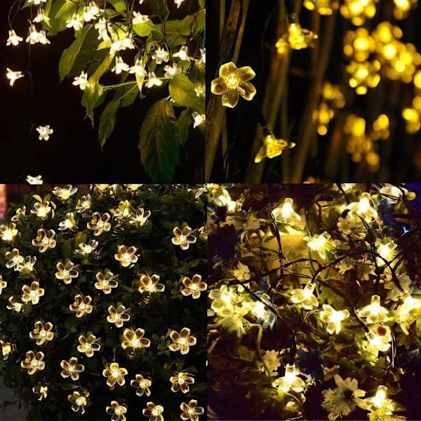 Eventyrlys Juledekorasjonslys 39 fot 100 LED-er, 8 blink