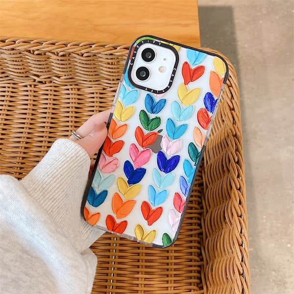 Multifarvet telefoncover til iPhone 13 til kvinder