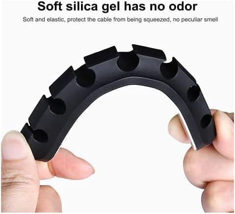 4 Clip Kabelarrangør Kontor Kabelopbevaring Silikone Fast Kabel