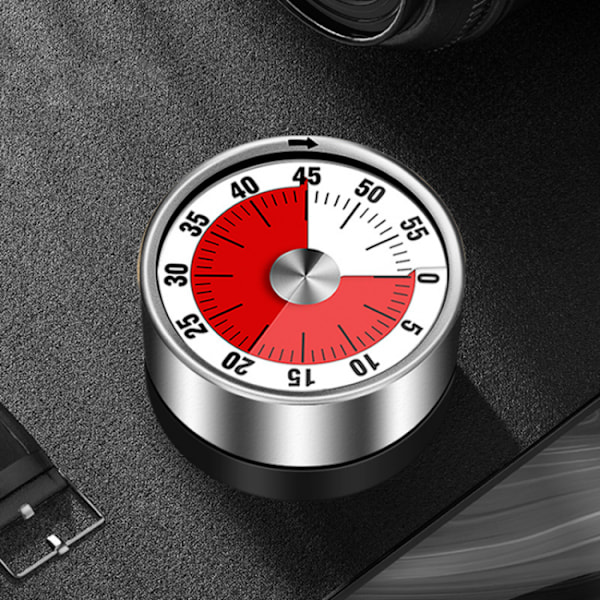 1 stk Køkken Timer Magnetisk - Visuel Timer til Børn, 60 Minutters Visuel