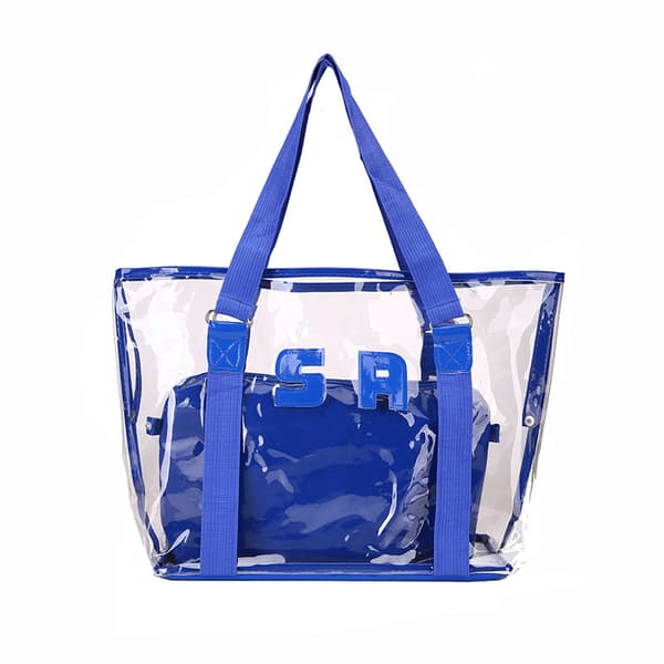 Kvindernes Mode Transparent Skuldertaske Solid Farve Håndtaske Stor