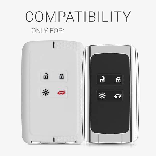 Bilnøgleetui Kompatibel med Renault Smart Key 4-Knapper (Keyless