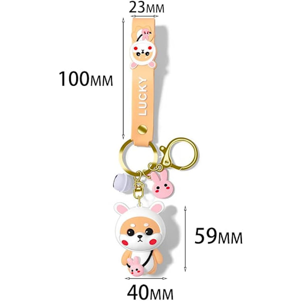 Söt nyckelringsgåva - Kawaii ryggsäcksberlocker tecknad pojke flicka Anim