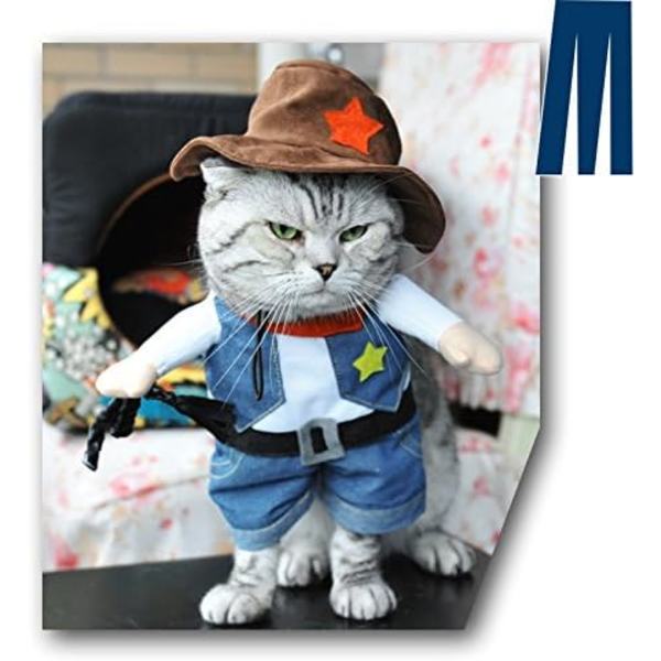 Lemmikki Koira Kissa Halloween-asut, Cowboy juhliin jouluun