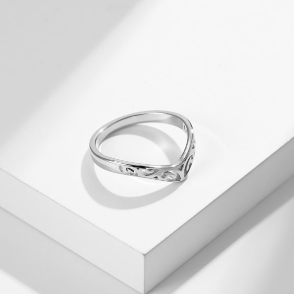 Minimalistiske ringe sæt Simple Open Thin Band Ring Justerbar til Wo