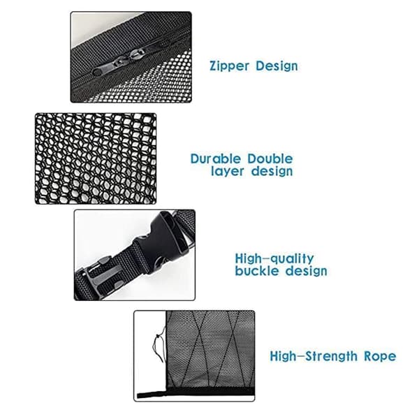 Biltak Cargo Net Lomme, 34.2\"x23.7\" Justerbar Dobbeltlag