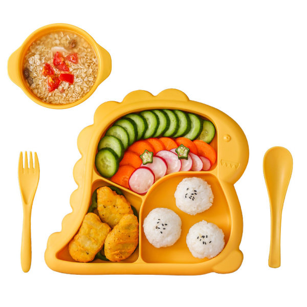 Toddler Plate, Portable Baby Plates for Toddlers and Kids, BPA-Fr