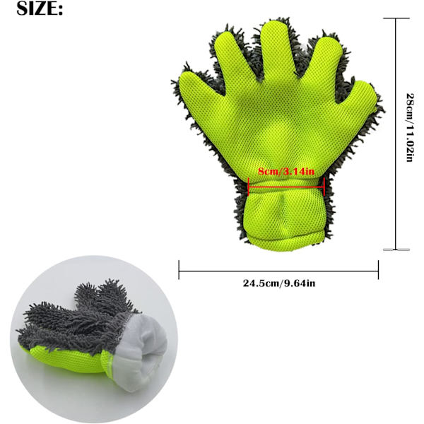 Sporvask handsker Spor ultrafine fiber vask handsker Poleret