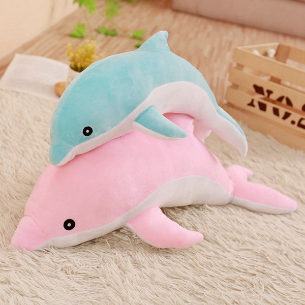 50cm Kawaii Myk Dolphin Fylt PP Bomull Dyr Sovepute Jente