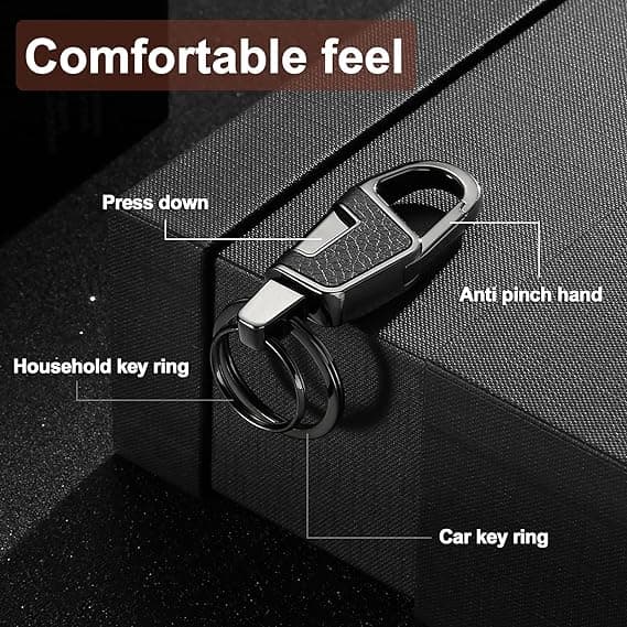 Nøglering, nøglekæde, nøgle til bilnøglering, nøglering, karabinhage