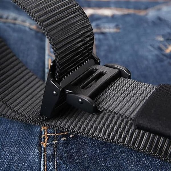 1 Pack Nylon Canvas Bälte Män Kvinnor Pendlare All-match Automatisk B