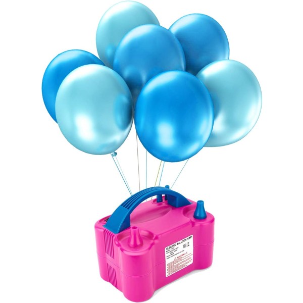 Elektrisk luftballongpump och ballongbindningsverktyg i ett, bärbar