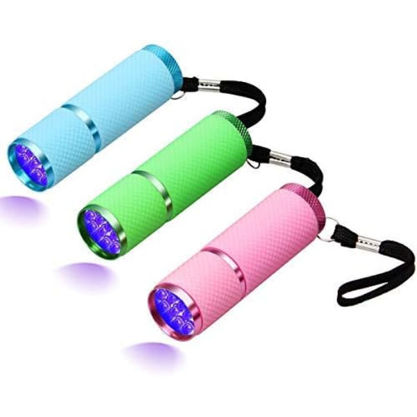 3 st LED-ficklampa, små glödlampor med 9 LED-lampor, Po
