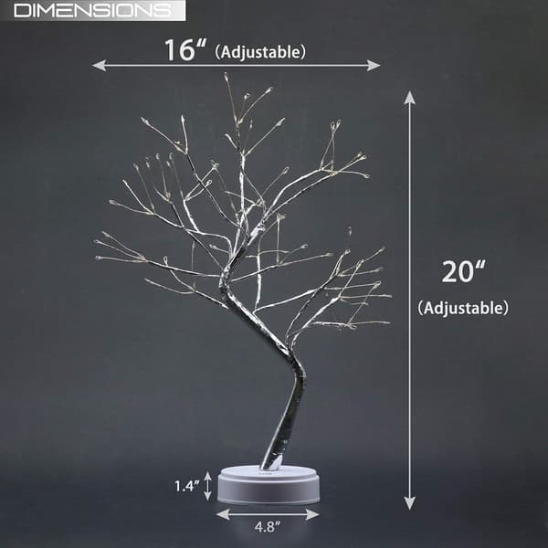 Bonsai-trelys for romdekorasjon, estetisk lys for stue