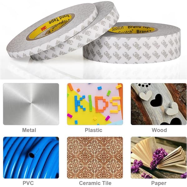 Kaksoispuolinen liima-teippa, läpinäkyvä 3M kaksoispuolinen scrapbooking E