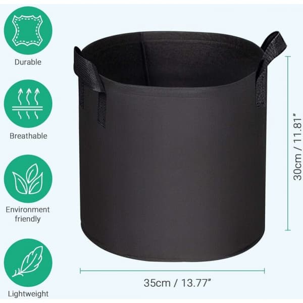 3 st Plantväxtsäckar, 7 Gallon Non-Woven Planteringsväskor