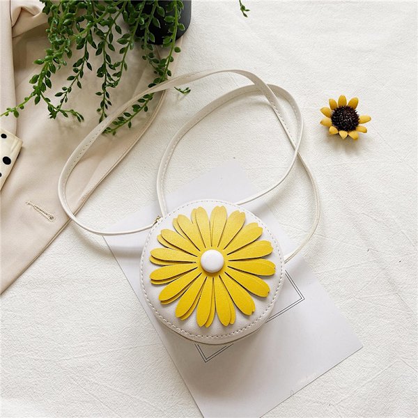 2 stk. Små Piger Crossbody Punge Farverige Blomstertasker Toddle