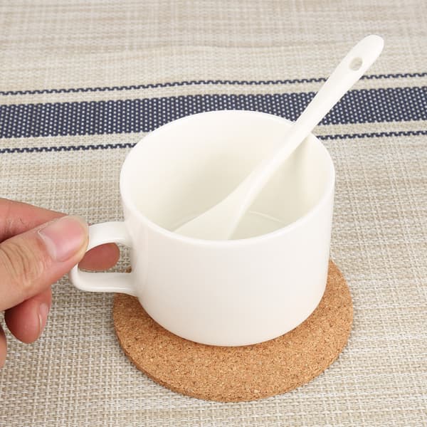 6 st. Korkunderlägg - 9cm - 6-pack Brun