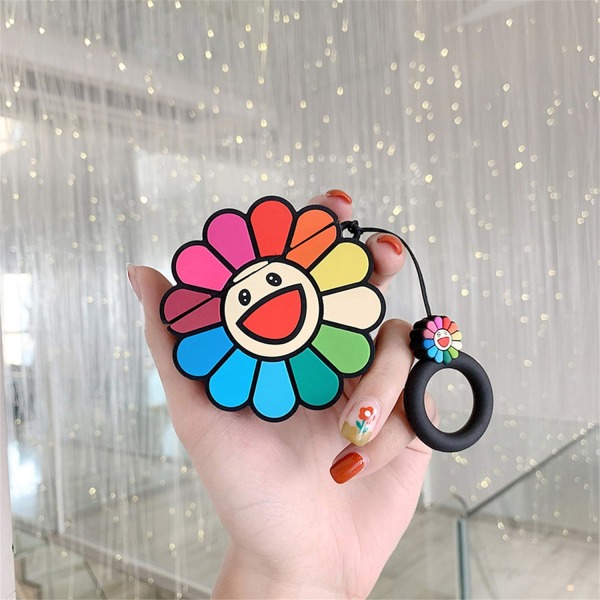 Sunflower for Airpods 3 Cover, Cartoon Cute Fashionable Cool Sili
