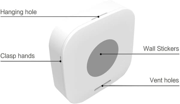 Mini digitalt indendørs termometer hygrometer, Temper