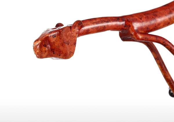 Leopard Overlooking Iron Sculpture Home Interior Decoration Craft