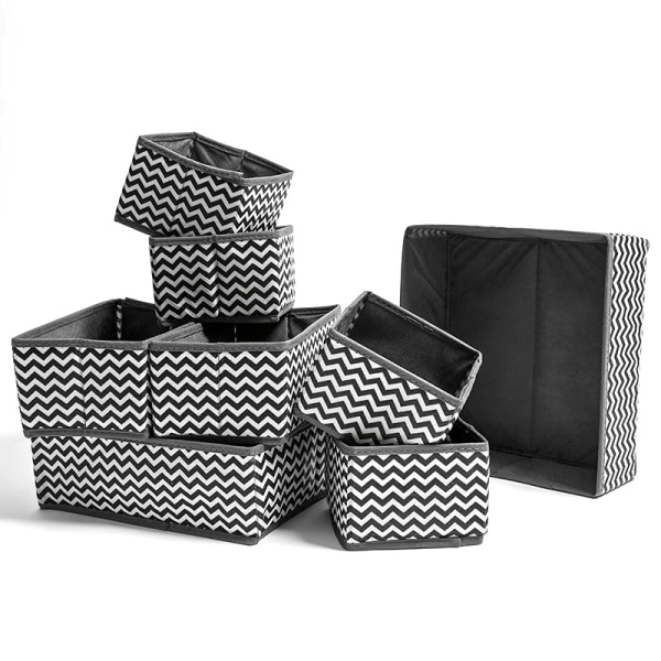 Sjælden perle 10 stk undertøj opbevaringsboks sokker organizer boxes split grid hjemmebrug