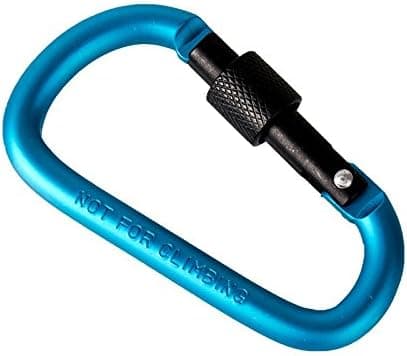 6 stk/sett D-ring nøkkelring låsbare karabinkrok aluminium legering multifunksjonell