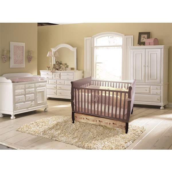 Crib Universal Size Crib Mosquito Net, White