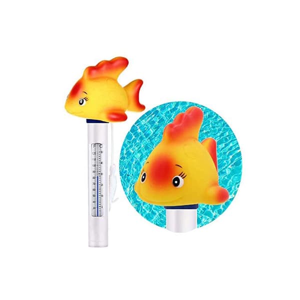 Flydende pooltermometer med snor (1 stk.)