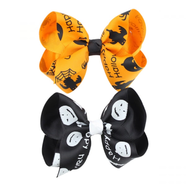 Set of 2 halloween headbands with bow for children for decoration