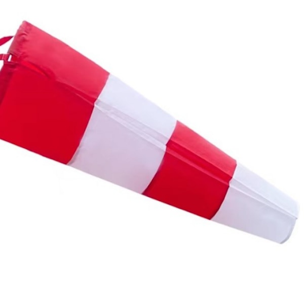 Windsock for outdoors, Wind direction indicator in red and white