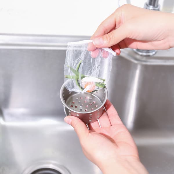 Køkkenvask Si Strainer Mesh Bags - 200 Engangs Mesh Vask Si