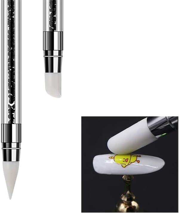 5 stk. Silikonstift for neglkunst, dobbelthodet neglkunst