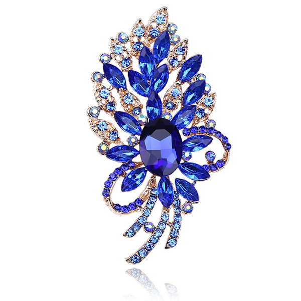 Stor stor blomma rosett brosch halsduk dekoration brosch stift